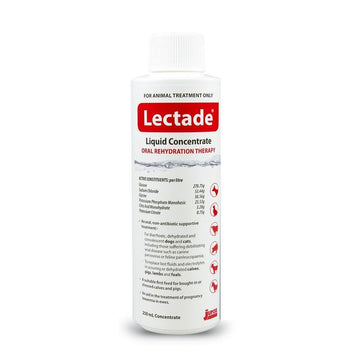 Lectade Concentrate Oral Rehydration Therapy For Dogs, Cats And Other Farm Animals (250ml) Lectade